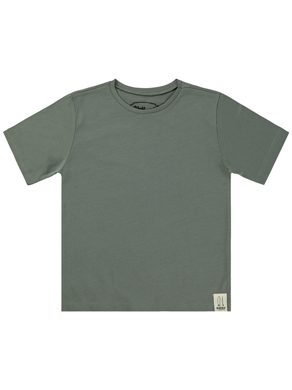Boys Basic Surf Etiketli 6-9 Yaş Tişört - Haki