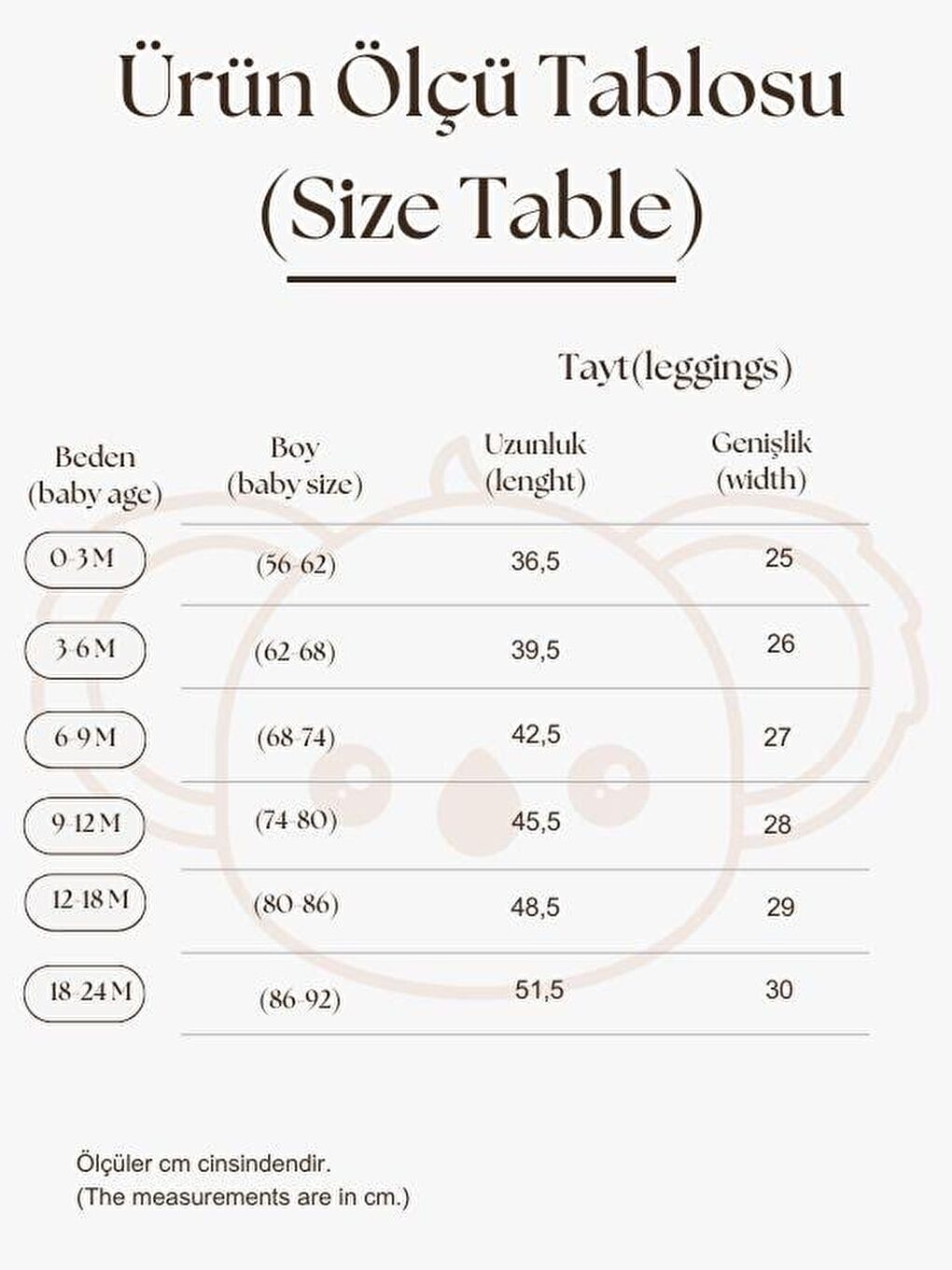 Bej 3Lü Bebek Fitilli Kız Tayt Model 4-2