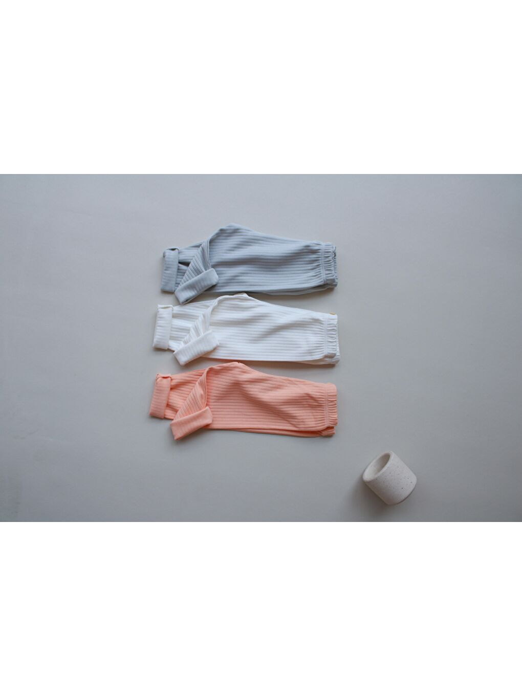 Bej 3Lü Bebek Fitilli Kız Tayt Model 4-5