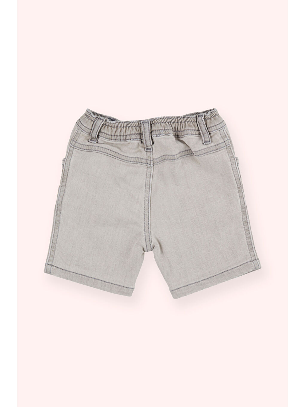 Erkek Bebek Gri Jean Şort-2