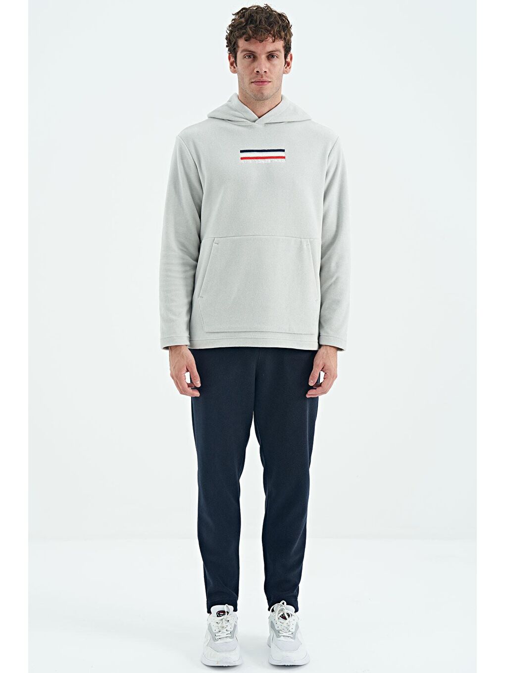 AIR JONES Bej Hern Taş Erkek Polar Sweatshirt - 88301 - 1