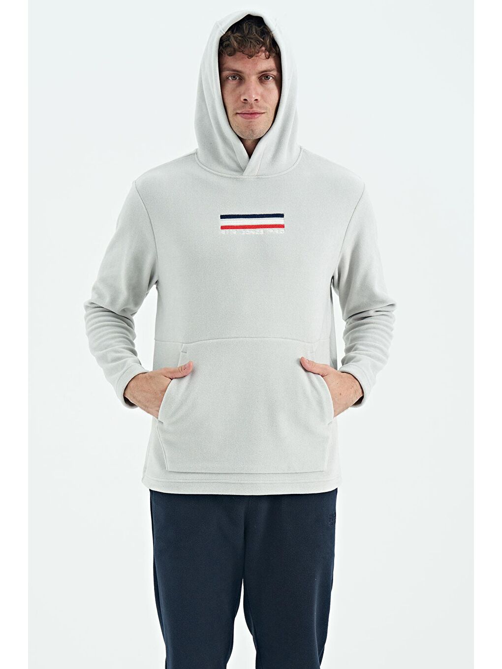 AIR JONES Bej Hern Taş Erkek Polar Sweatshirt - 88301 - 3