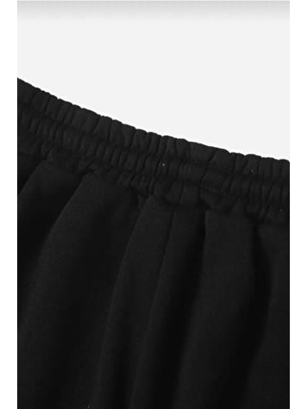 Paça Lastikli Üç İplik Alt Eşofman Gri-2