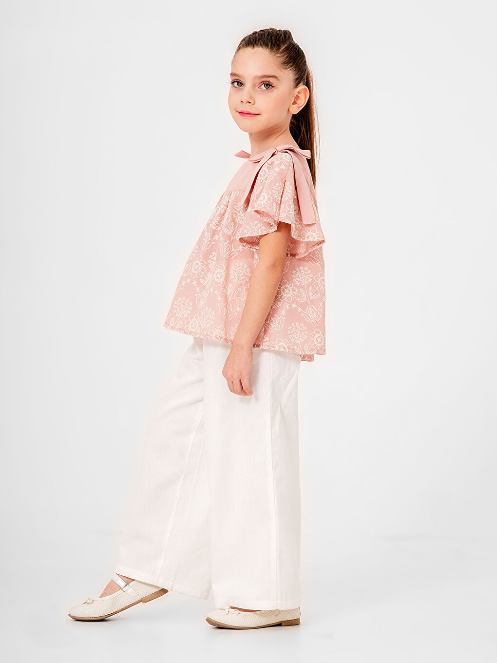 Pembe Kız Çocuk Takım2-5 Yaş Pudra-1