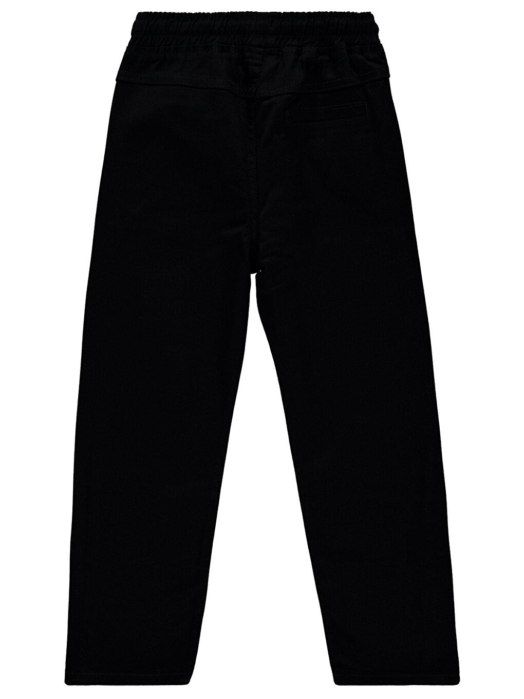 Boys Beli Lastikli Chino 10-13 Yaş Pantolon - Siyah-1