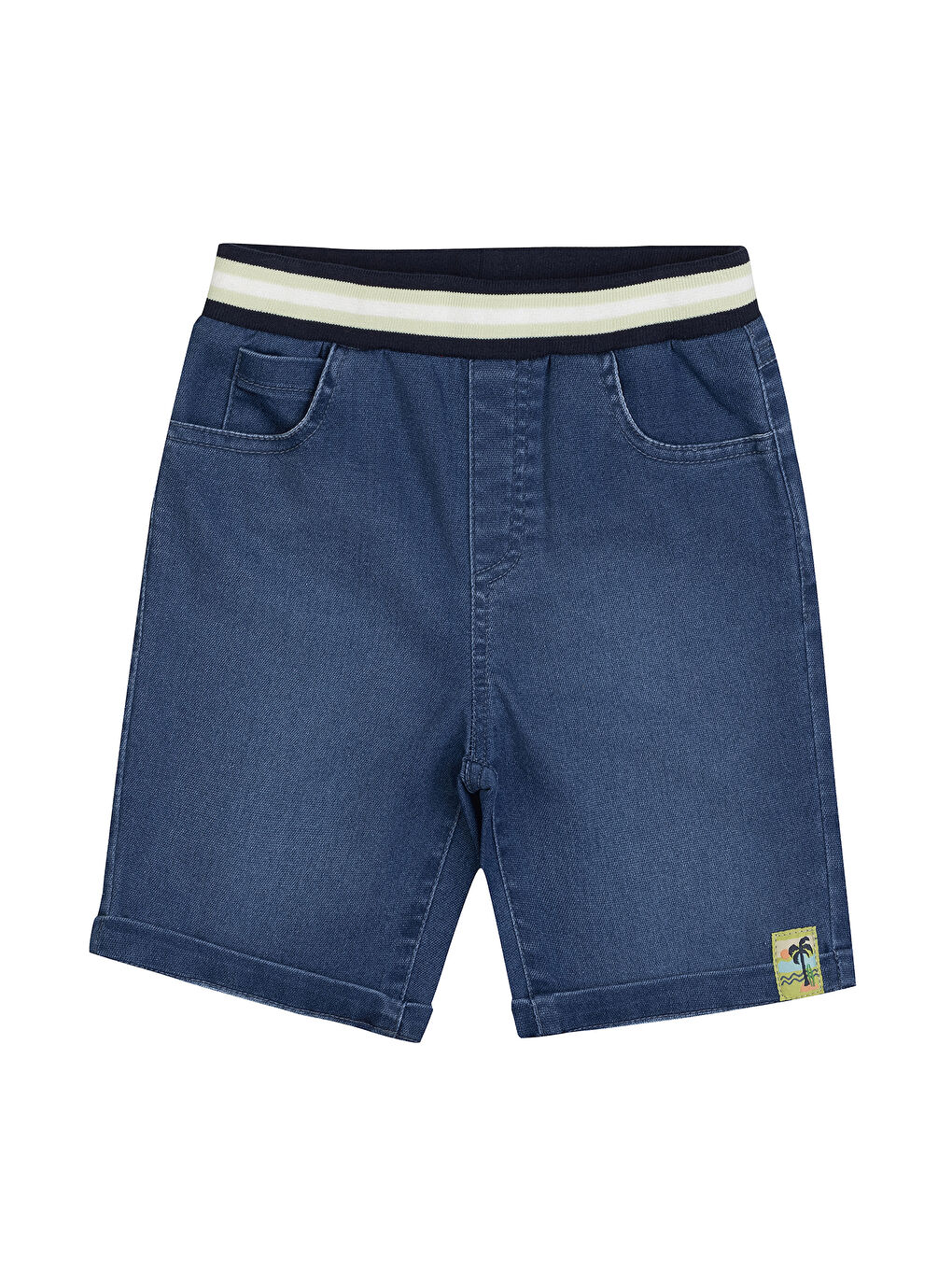 Erkek Çocuk Denim Şort 2 Yaş-6 Yaş Koyu Mavi-1