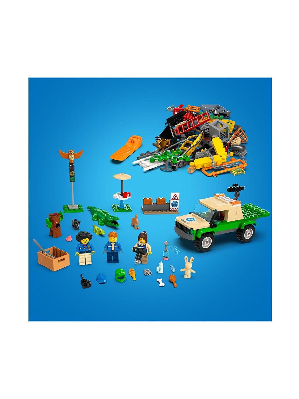 Lego Karışık Lego City Vahşi Hayvan Kurtarma Görevleri 60353 - 2