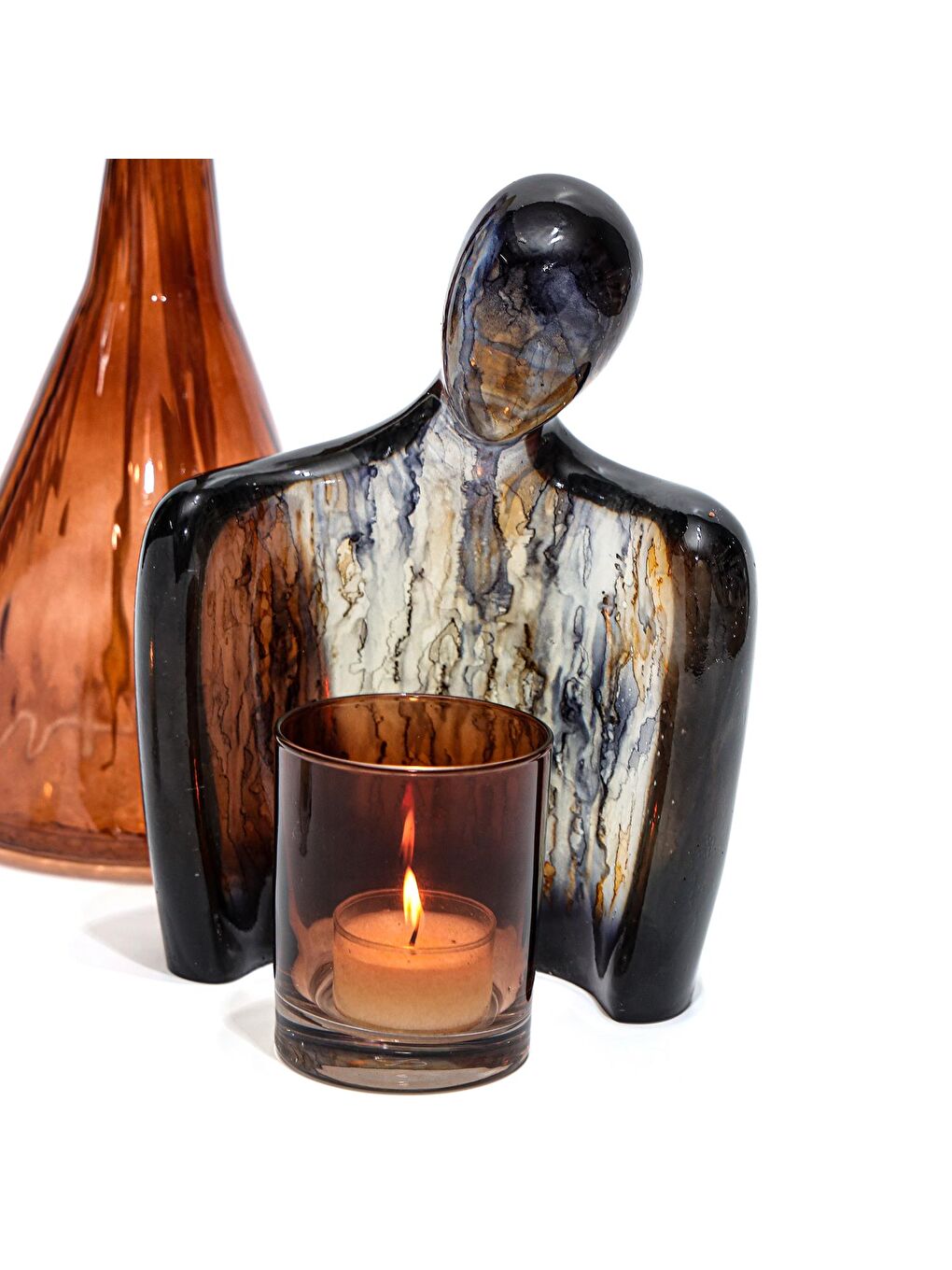 Arun Heykel- Transparan Siyah Batik (23 cm)