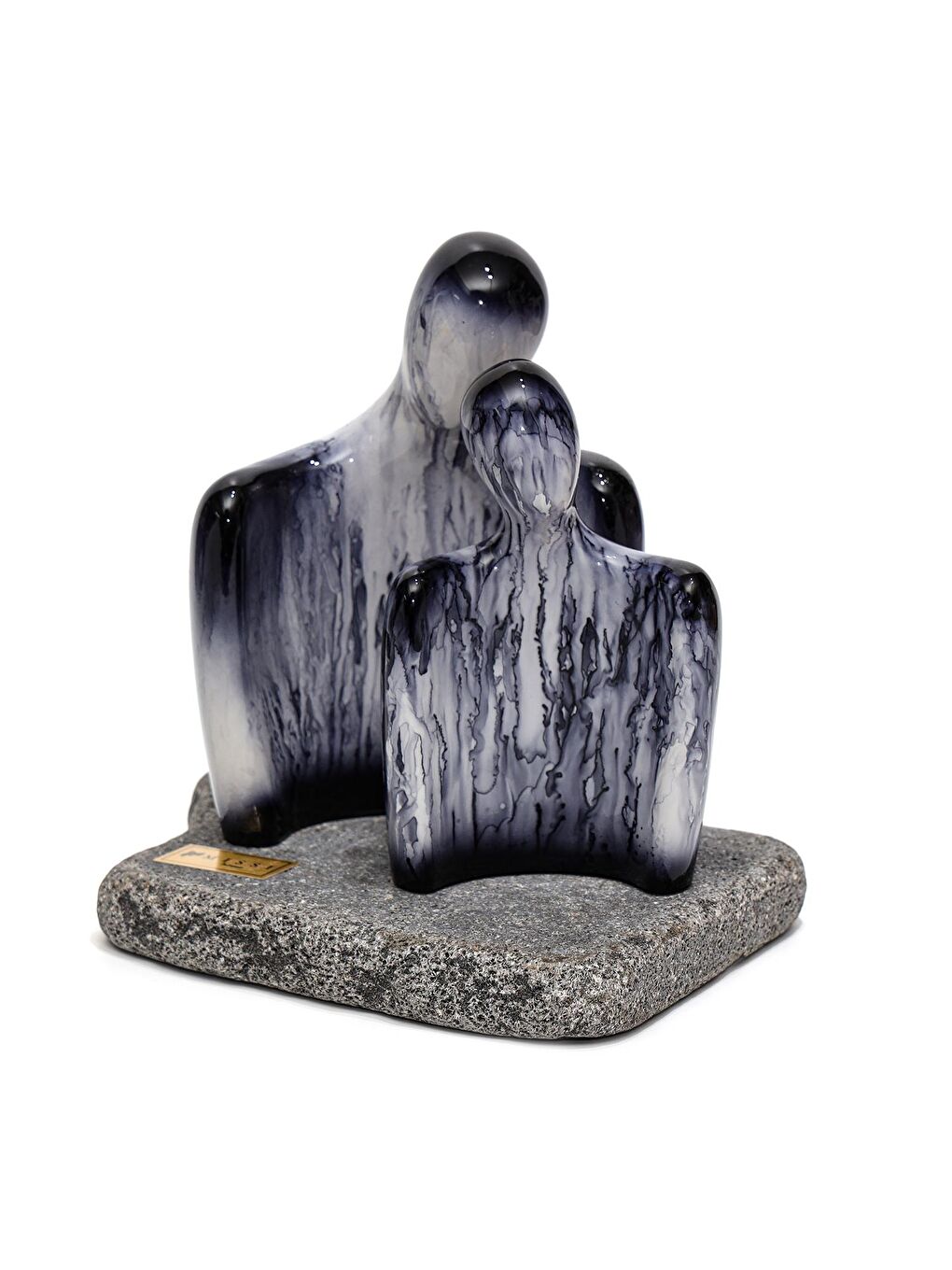 Siyah Arun Heykel-Karanlıkta Akış (h:23 cm)-1