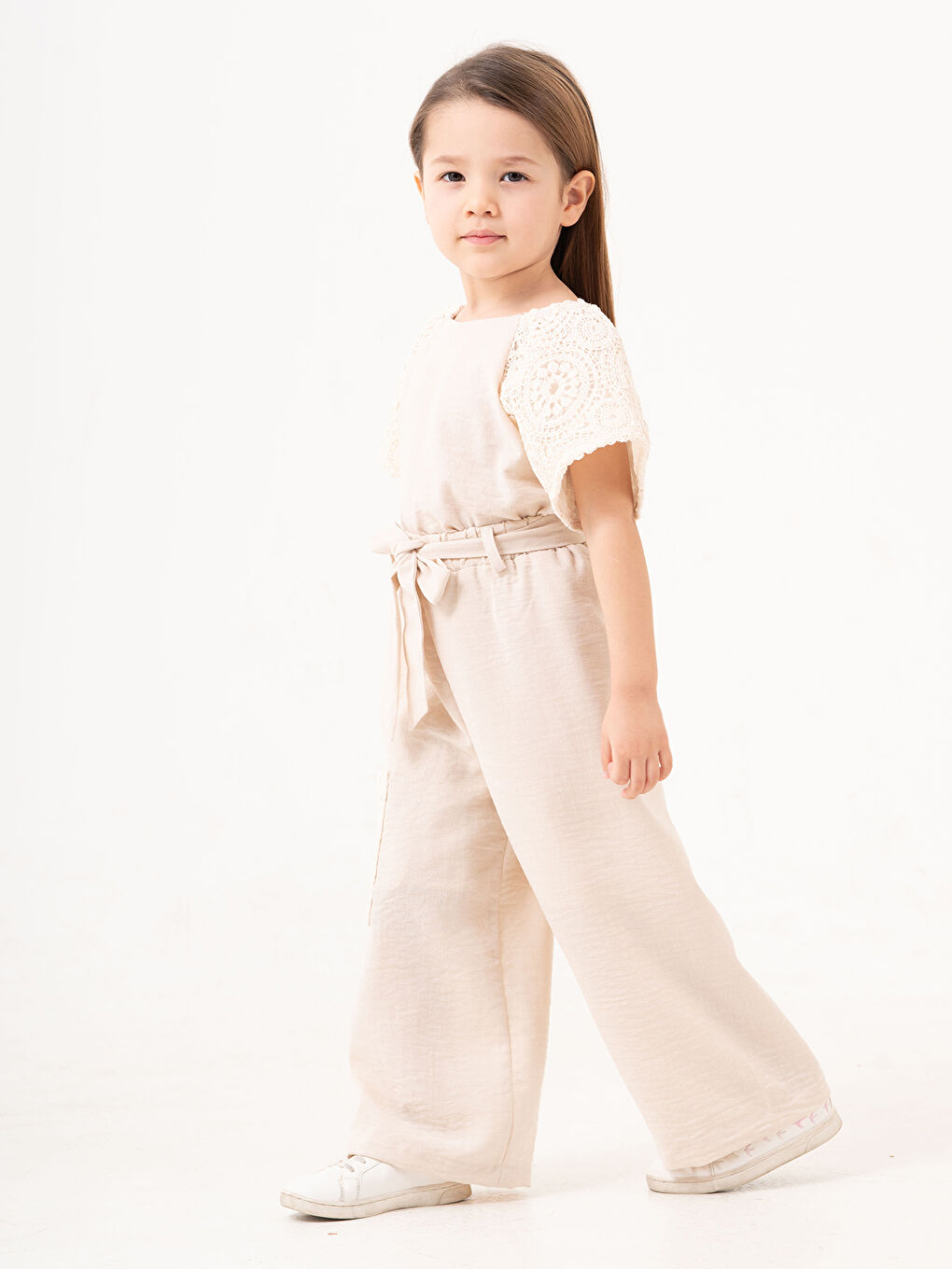 Kız Çocuk Takım 2-5 Yaş Ekru-5