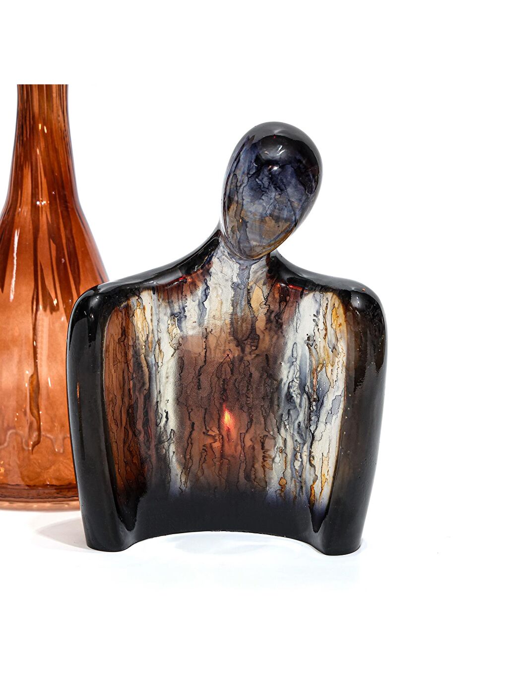 Arun Heykel- Transparan Siyah Batik (23 cm)-1