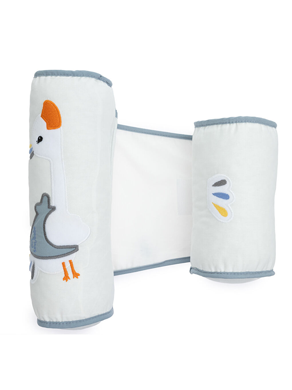 Karışık Nakışlı Bebek Güvenli Uyku Yan Yatış Yastığı-1