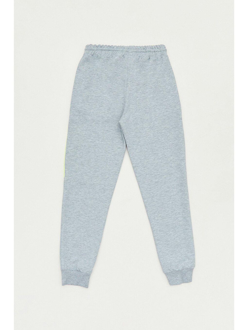 Gri Baskılı Beli Bağcıklı Jogger Erkek Çocuk Eşofman Altı-1