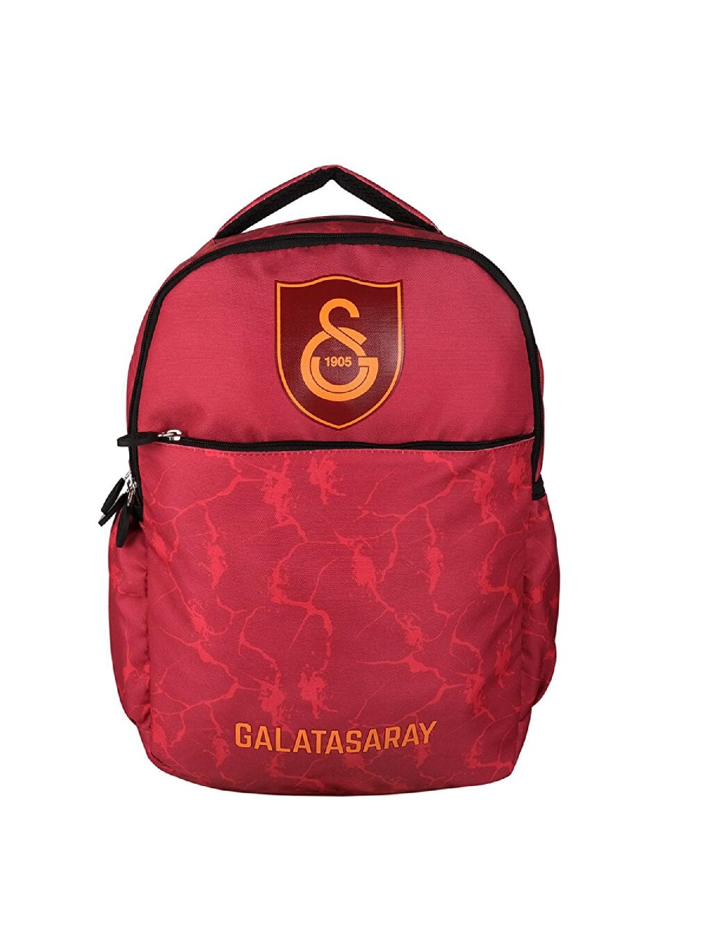 Galatasaray Sarı Logo Baskılı Okul Sırt Çantası 3 Bölmeli Kırmızı (24519)