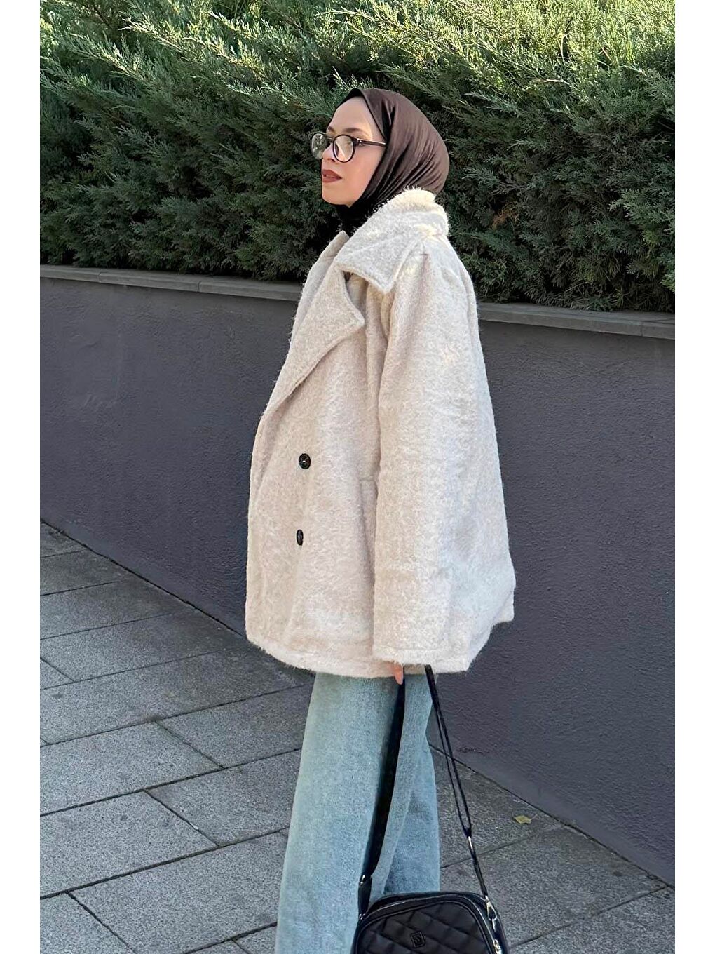 Sakal Kumaş Kaban Bej-1