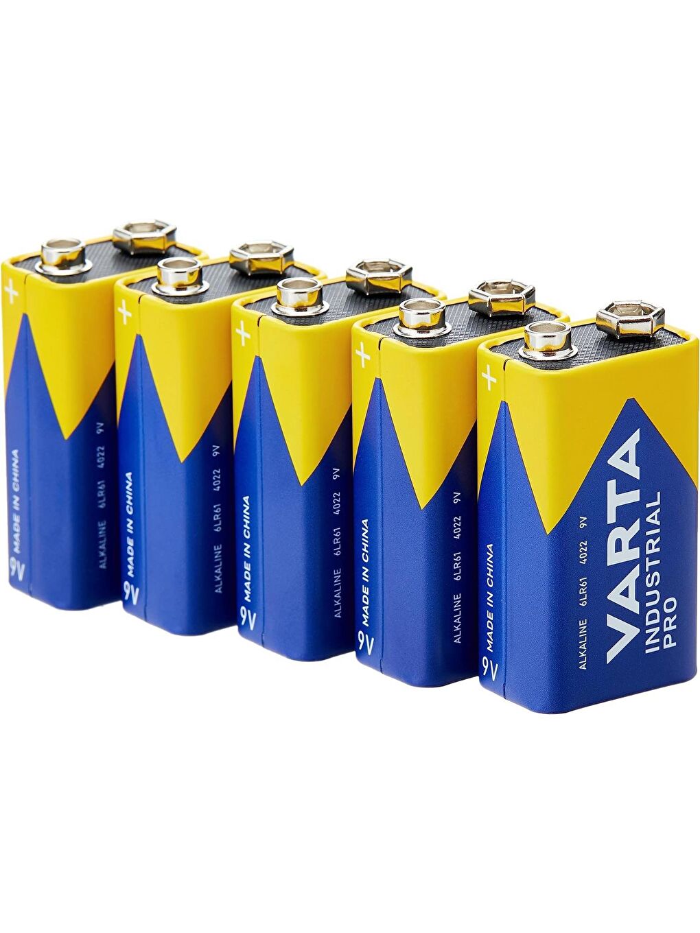 9V Industrial Pro Alkalin Pil 6LR61 5 Adet