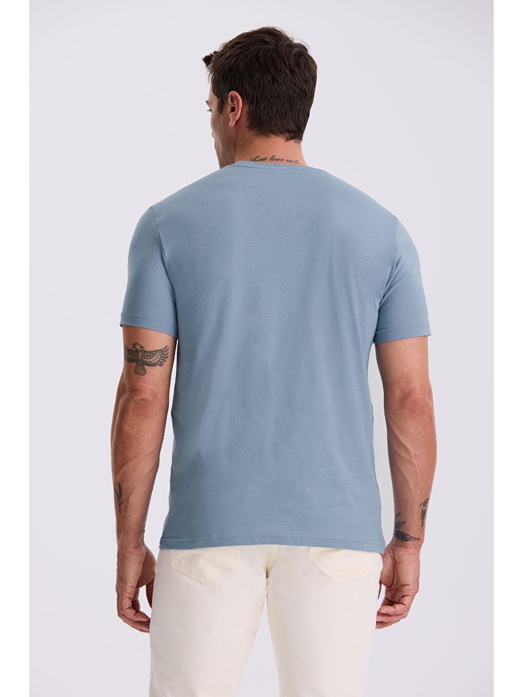 Mavi %100 Pamuk Slim Fit Bisiklet Yaka Basic T-Shirt-3