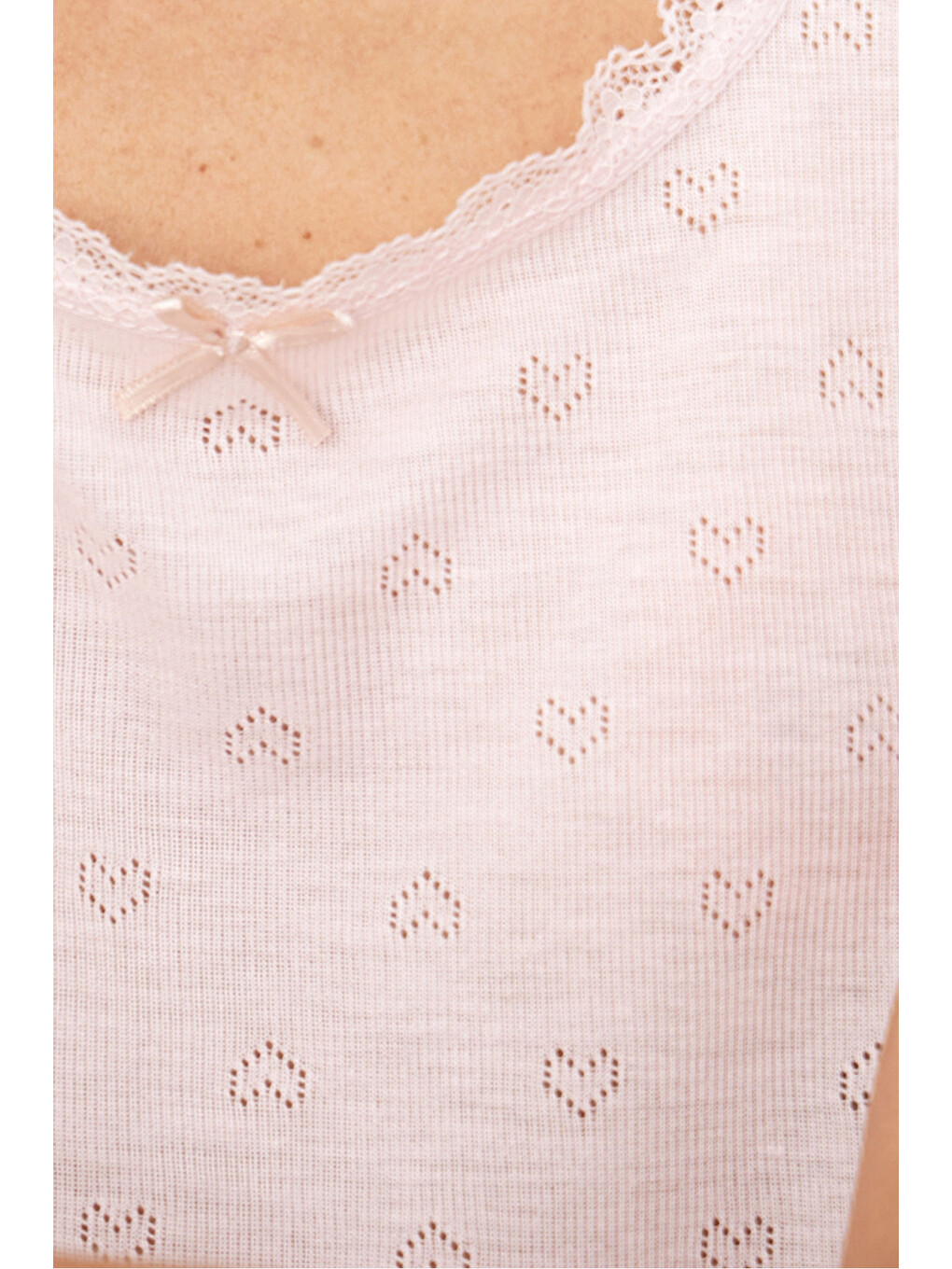 Pembe Pointel Ajurlu/delikli Örme Şort Takım7892-1