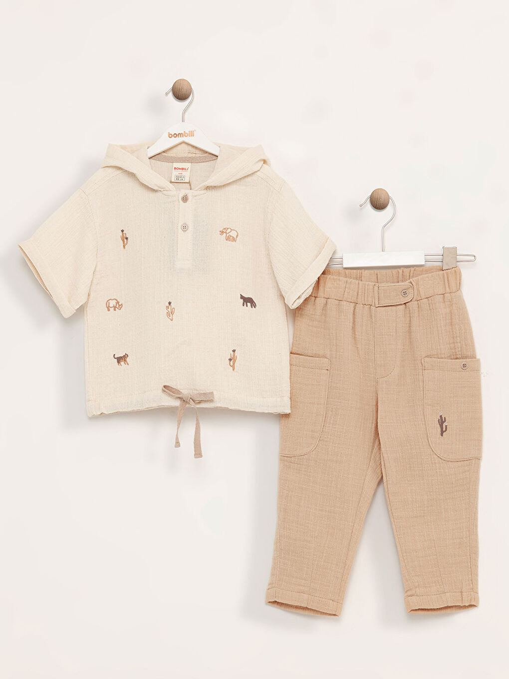 Erkek Bebek Takım 12-36 Ay Bej