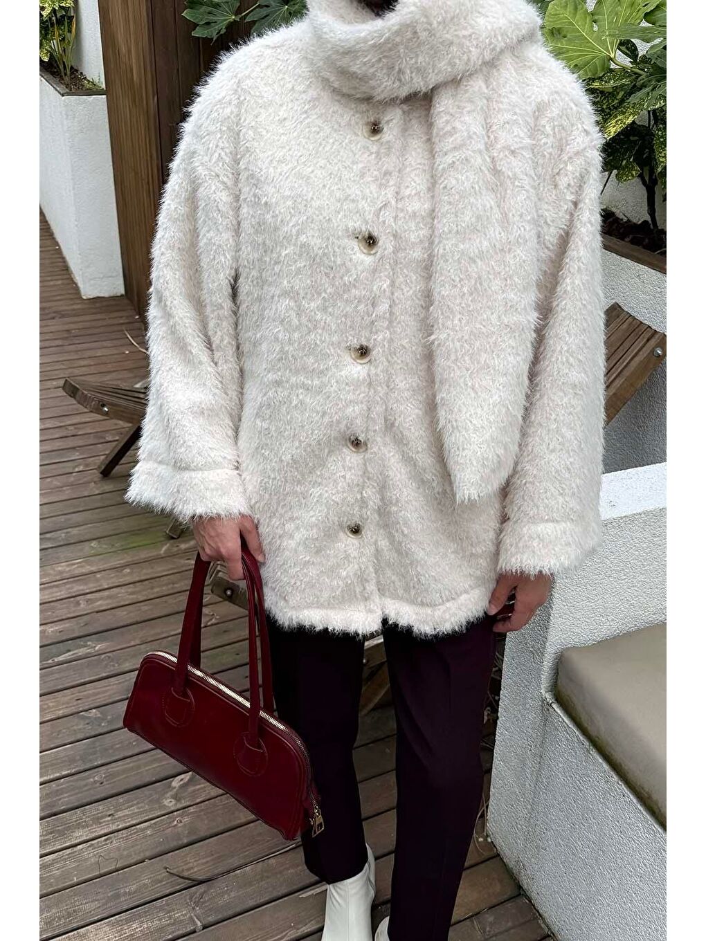 Bej Sakal Kumaş Atkılı Kaban Taş-2