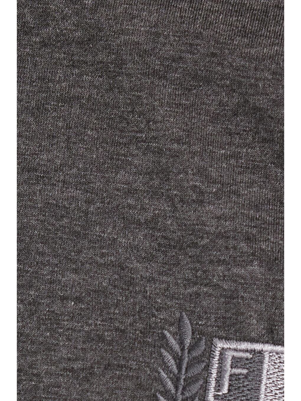 Erkek Standart Fit %100 Pamuk Bisiklet Yaka Beli Lastikli Antrasit Pijama Takımı-5