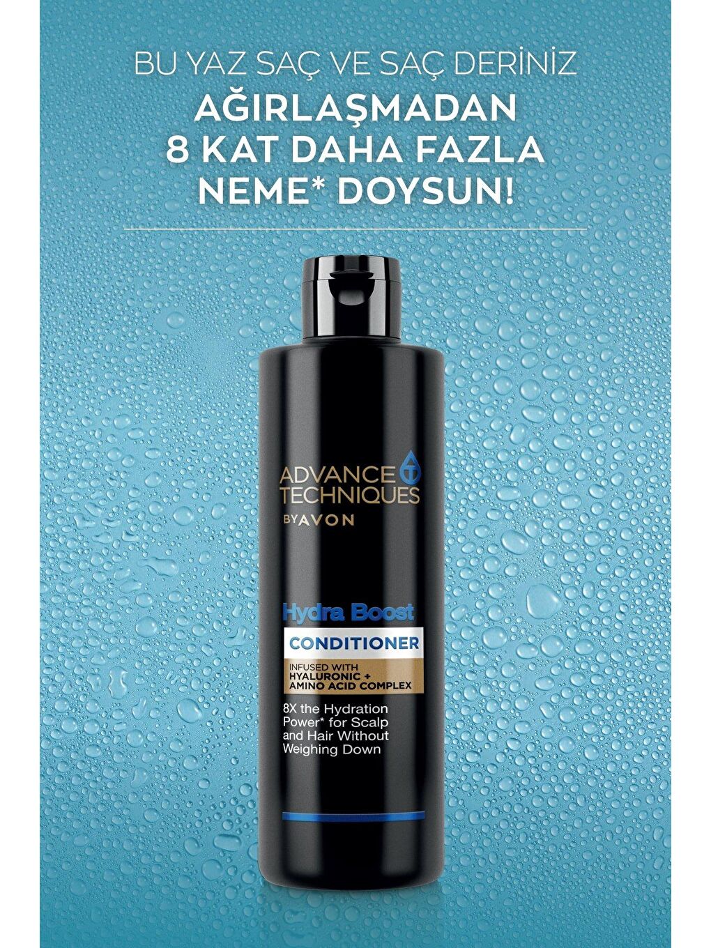 AVON Advance Techniques Hydra Boost Nemlendirici Saç Kremi 250 Ml. Üçlü Set - 2