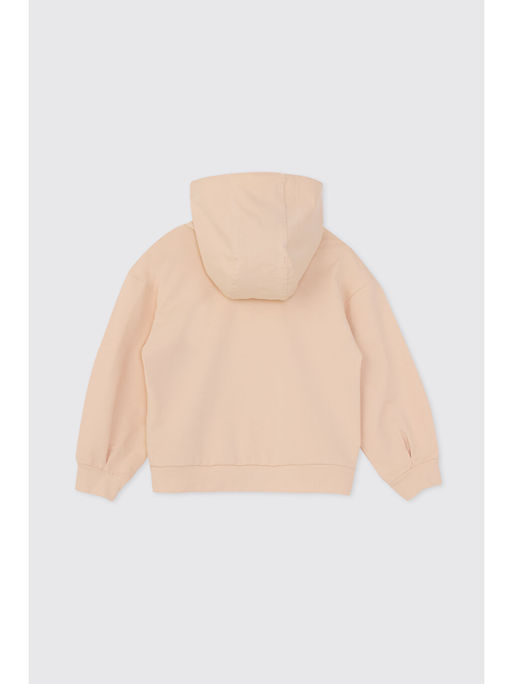 Pembe Kız Çocuk Fermuarlı Somon Sweatshirt-3