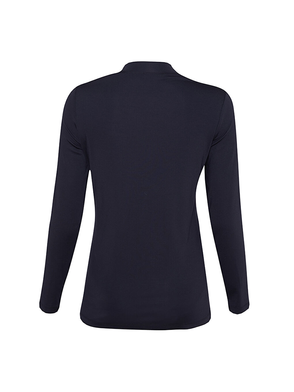 Lacivert Örme Basic Bluz-2