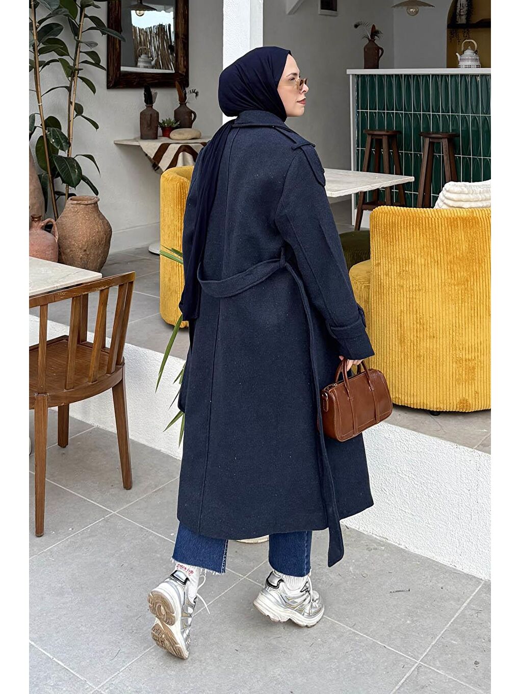 Oversize Kaban Lacivert-3