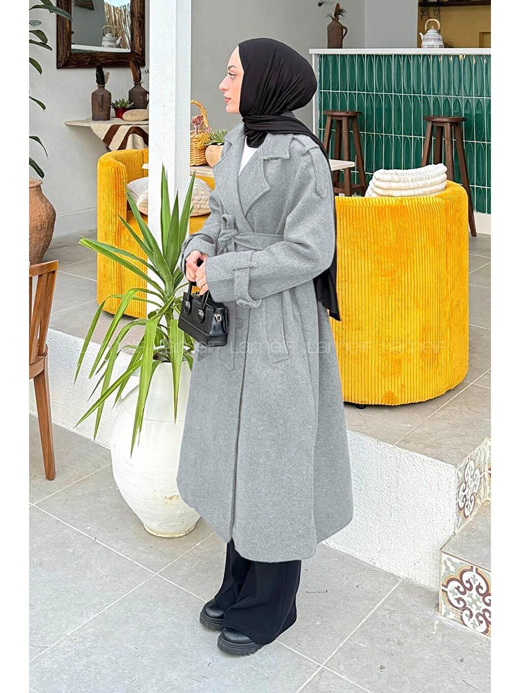 Oversize Kaban Gri-1