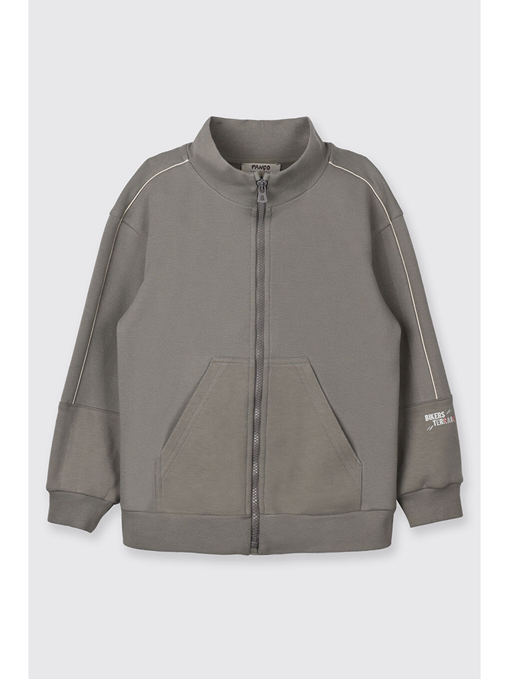 Erkek Çocuk Fermuarlı Sweatshirt Antrasit-1