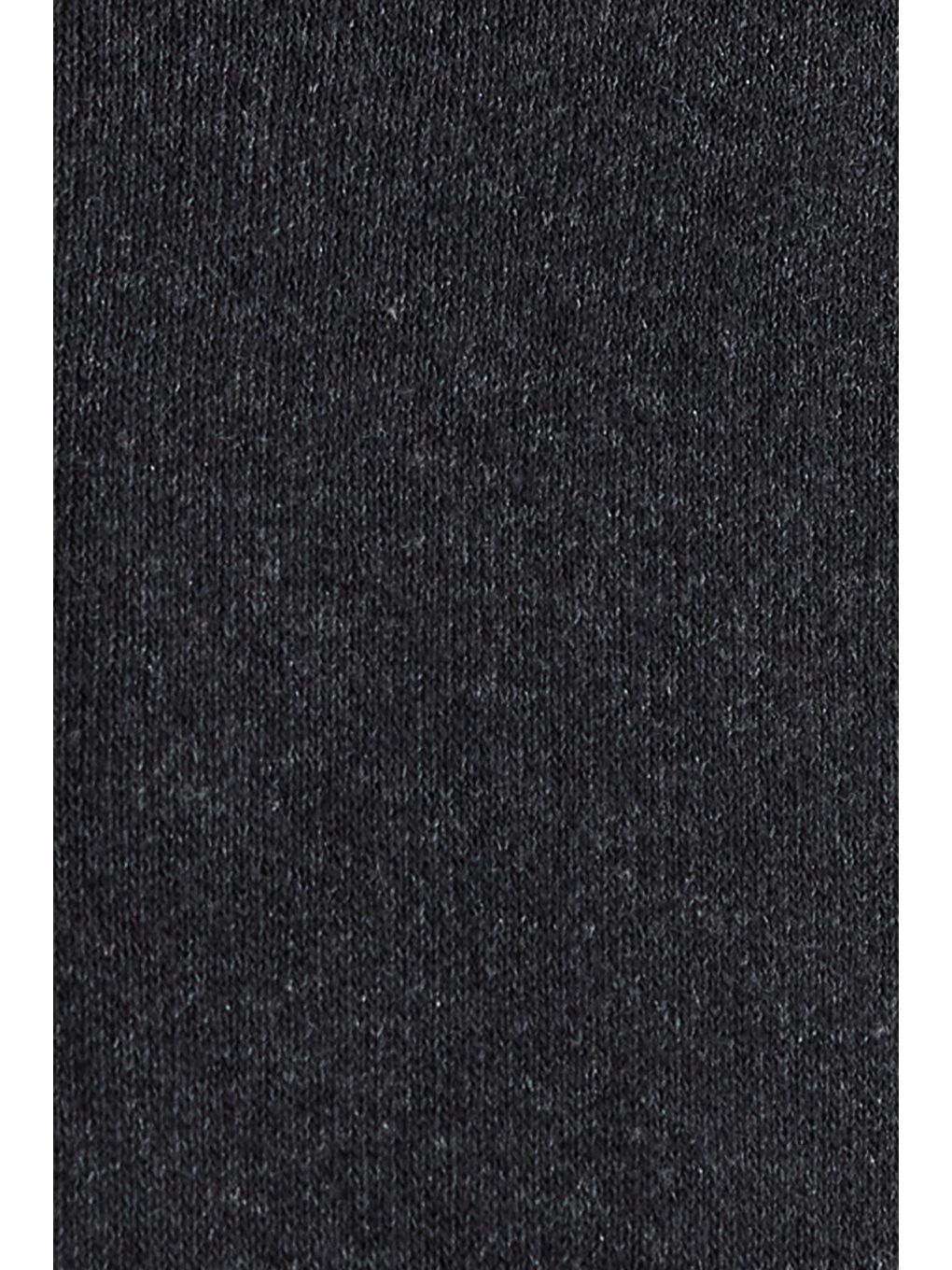 Erkek Regular Fit Pamuklu Düğmeli Yaka Beli Lastikli Desenli Antrasit Pijama Takımı-5