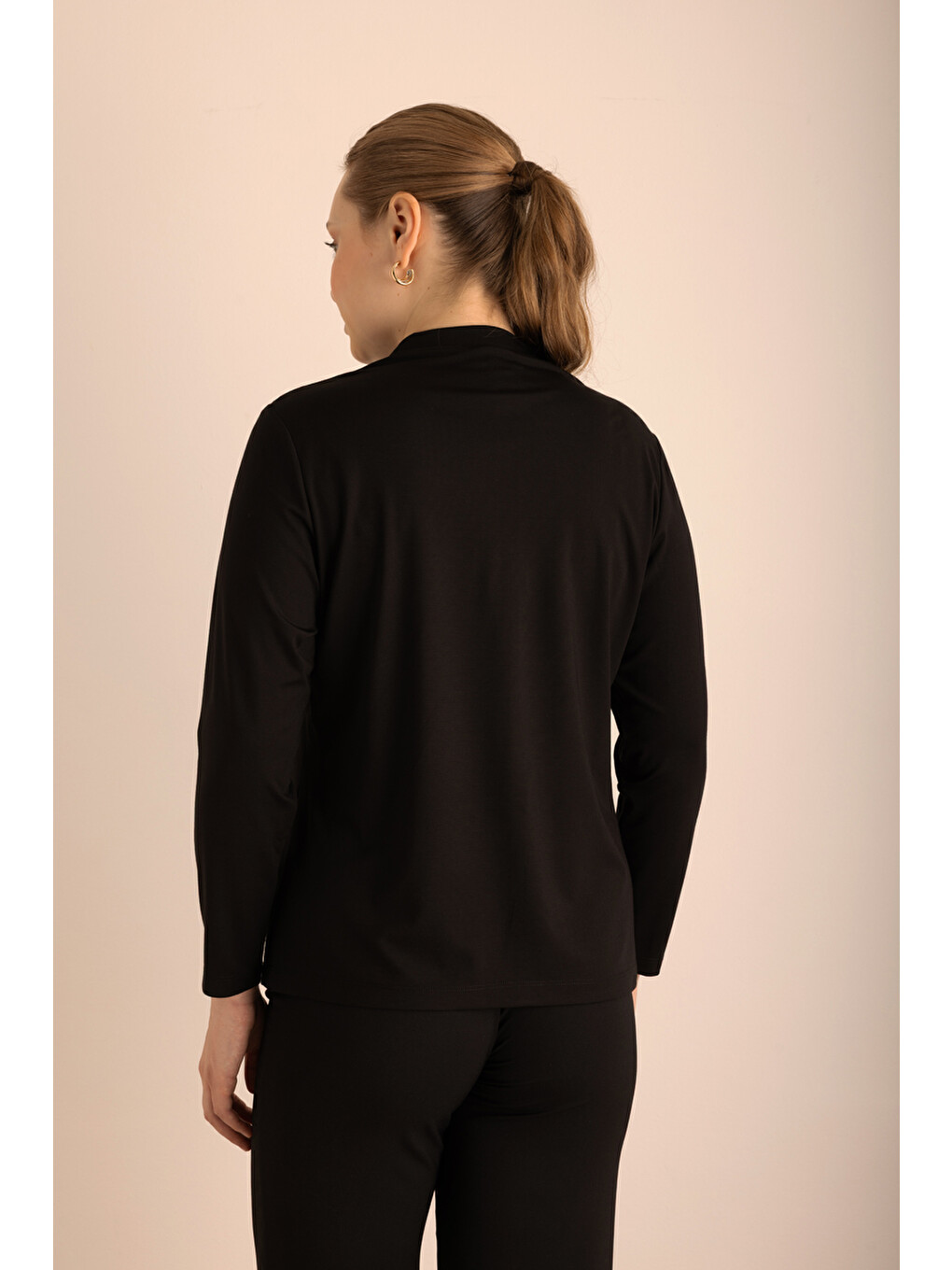 Siyah Dik Yaka Body-5