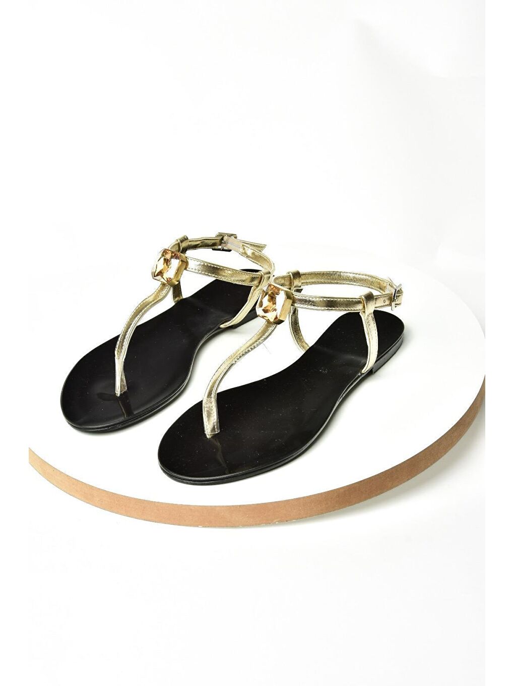 Sarı S2720952 Altın Kadın Sandalet