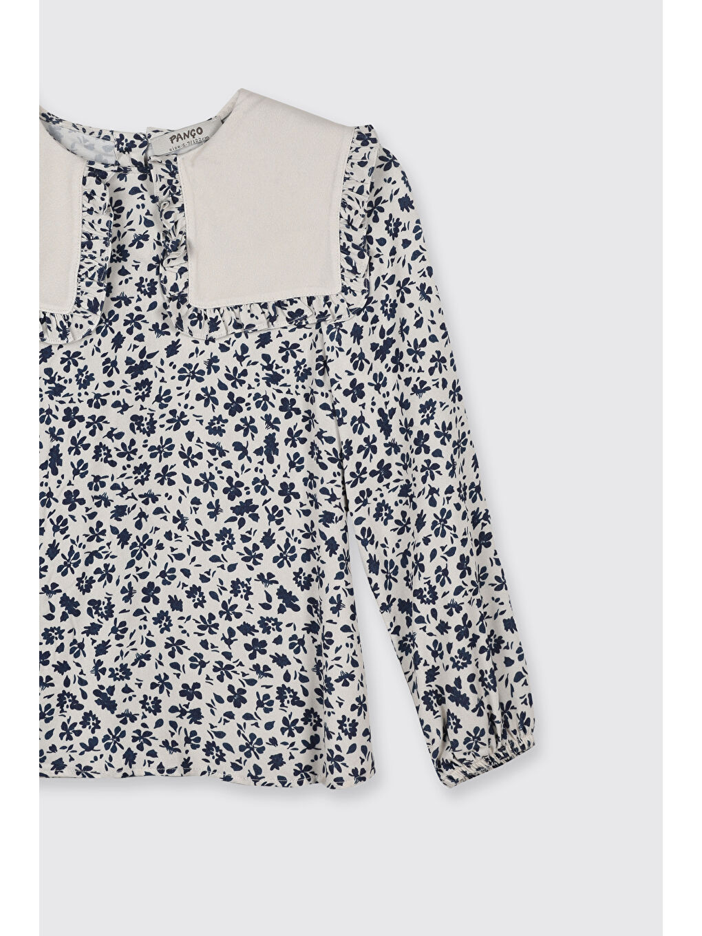 Kız Çocuk Yakalı Bluz Bej-5