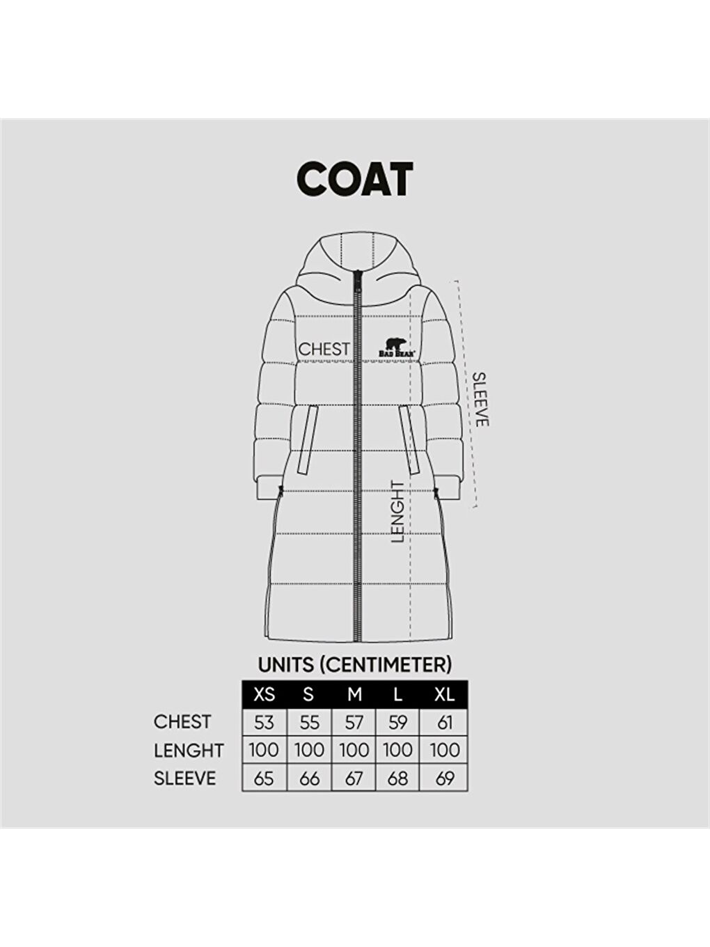 Bad Bear Siyah Wayfarer Puffer Siyah Kapüşonlu Uzun Kadın Mont - 5