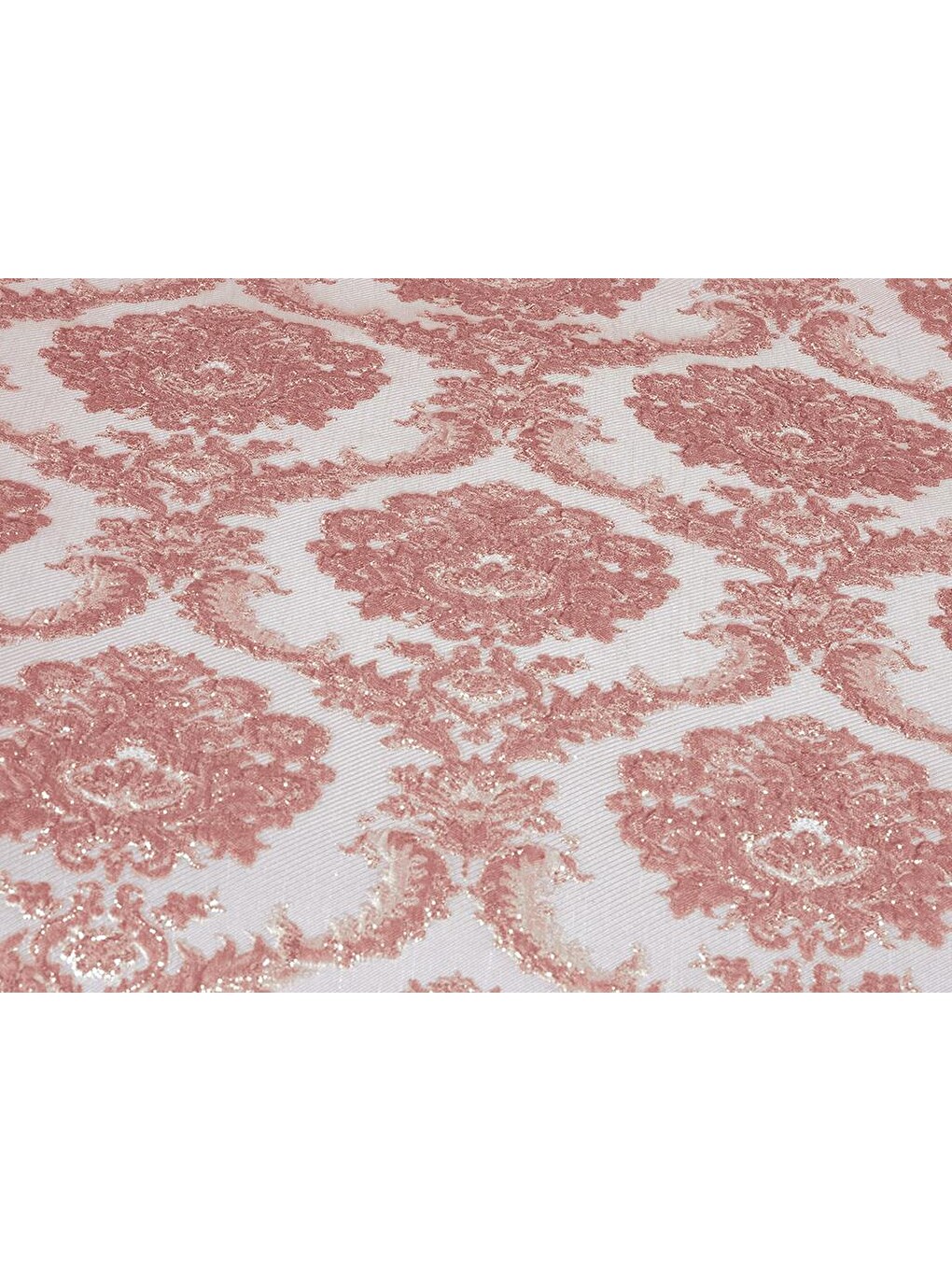 Pembe Lera Çift Kişilik Yatak Örtüsü Pudra-1