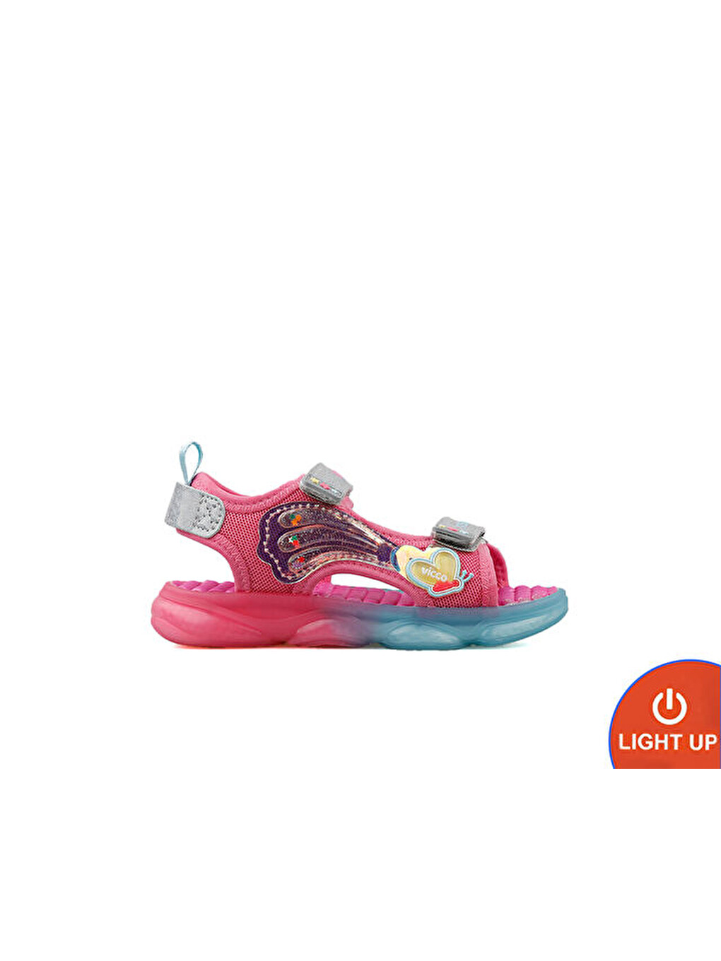 Can Çocuk Işıklı Sandalet 332.p25y.254-07 Pembe