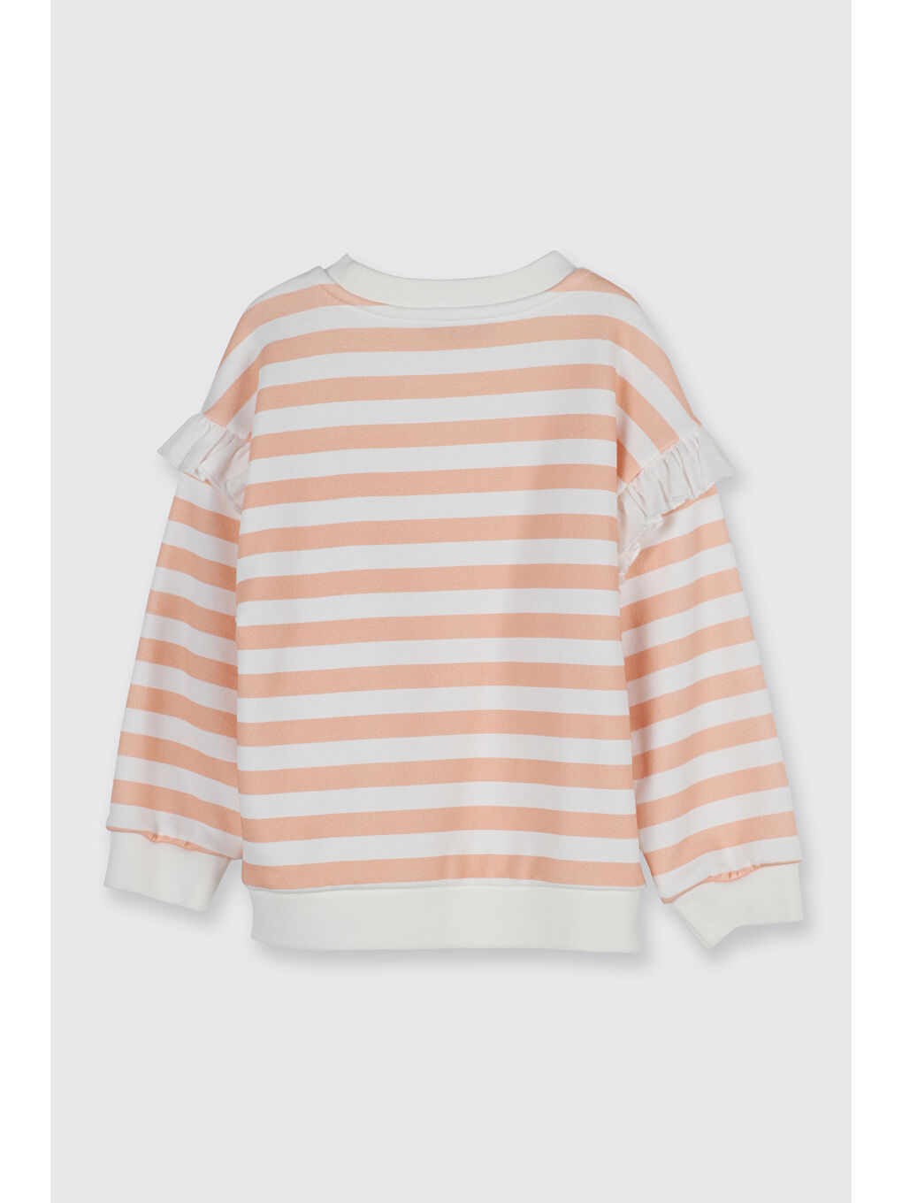 Kız Çocuk Baskı Detaylı T-Shirt Ekru-4