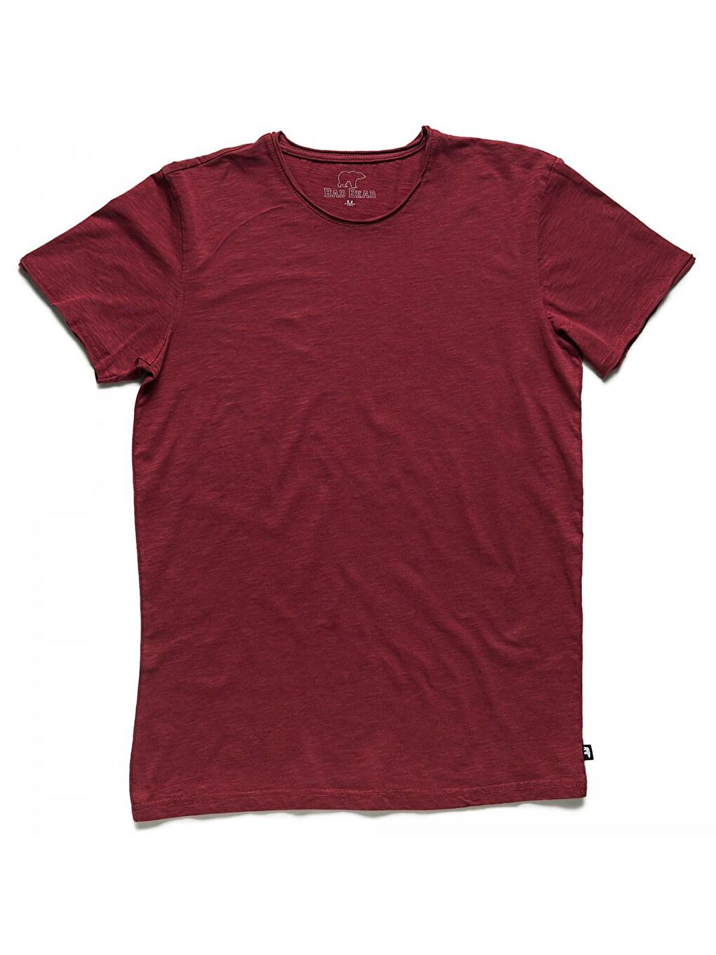 Bad Bear O-Neck Erkek Bordo Basic Bisiklet Yaka Tişört