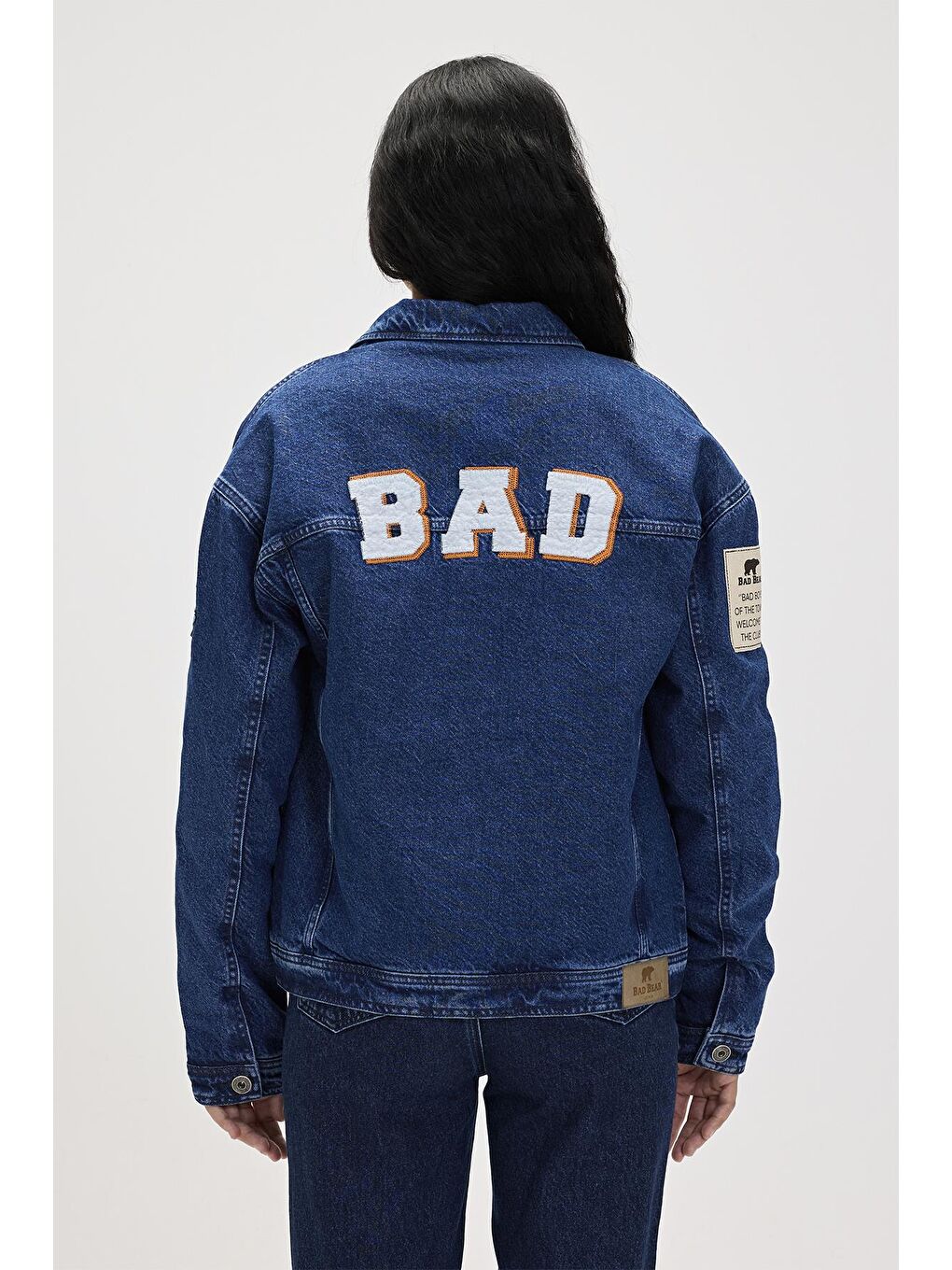 Bad Bear İndigo Adelina Koyu Mavi Kadın Denim Ceket - 7