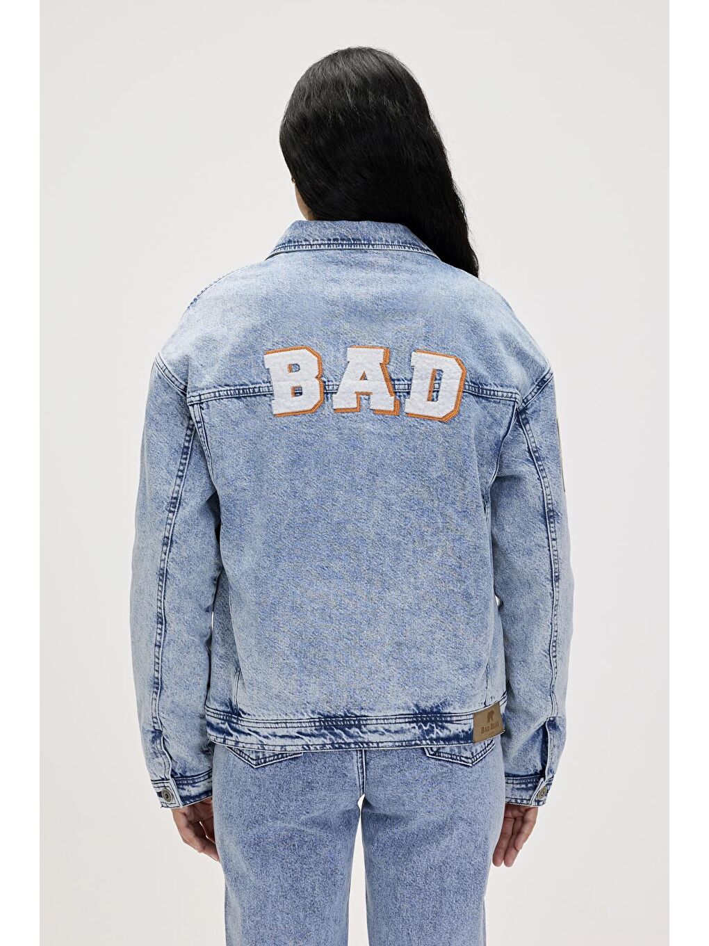 Bad Bear Buz Mavisi Adelina Ocean Blue Kadın Denim Ceket - 5