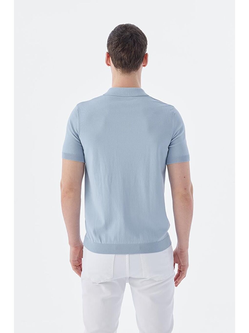 Mavi Slim Fit Desenli Polo Yaka T-Shirt-3