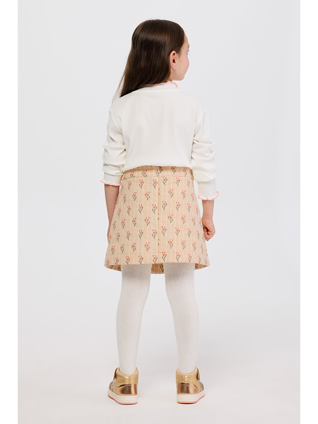 Kız Çocuk Bej Etek-5