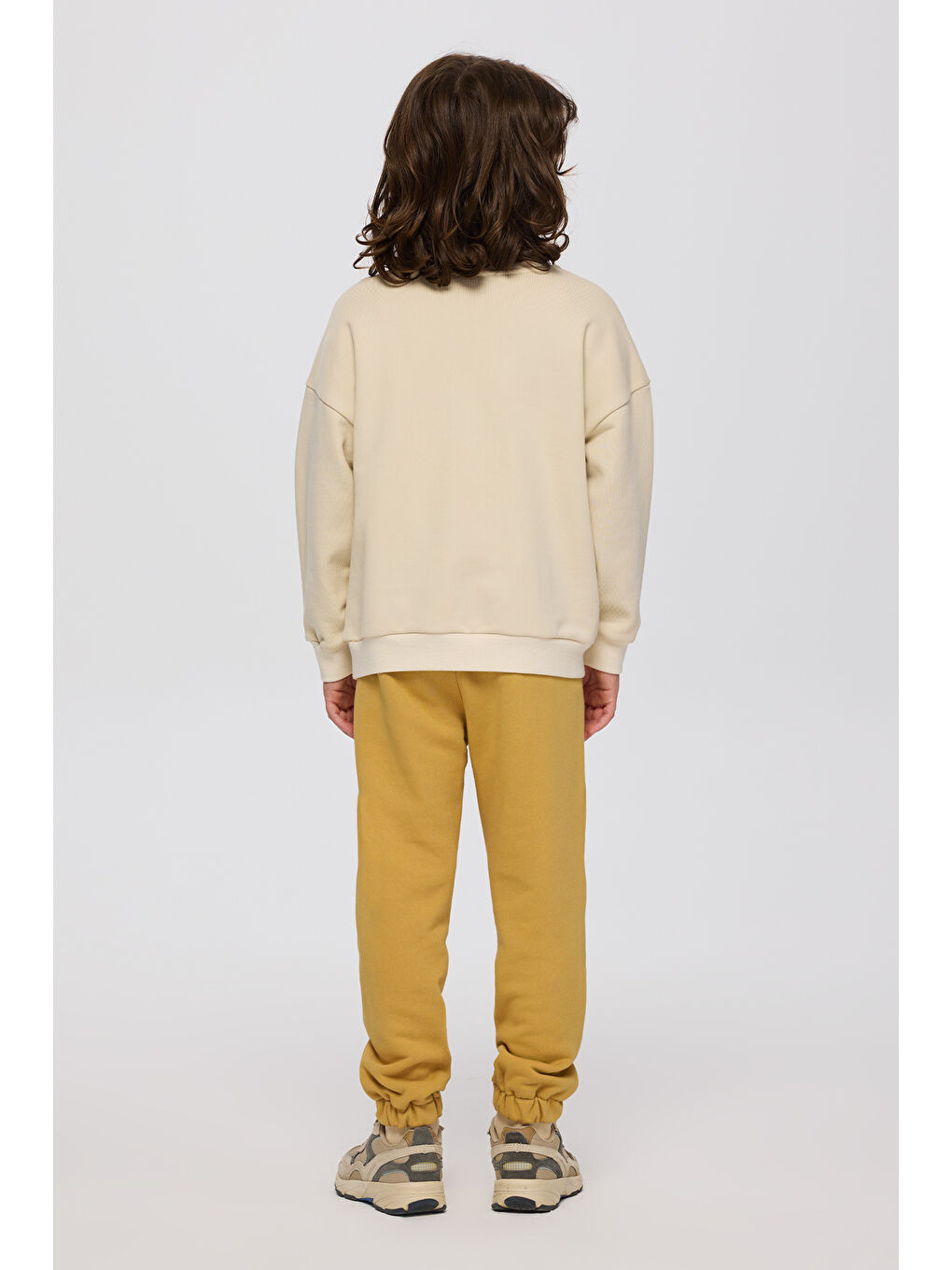Erkek Çocuk Baskılı Sweatshirt Bej-3