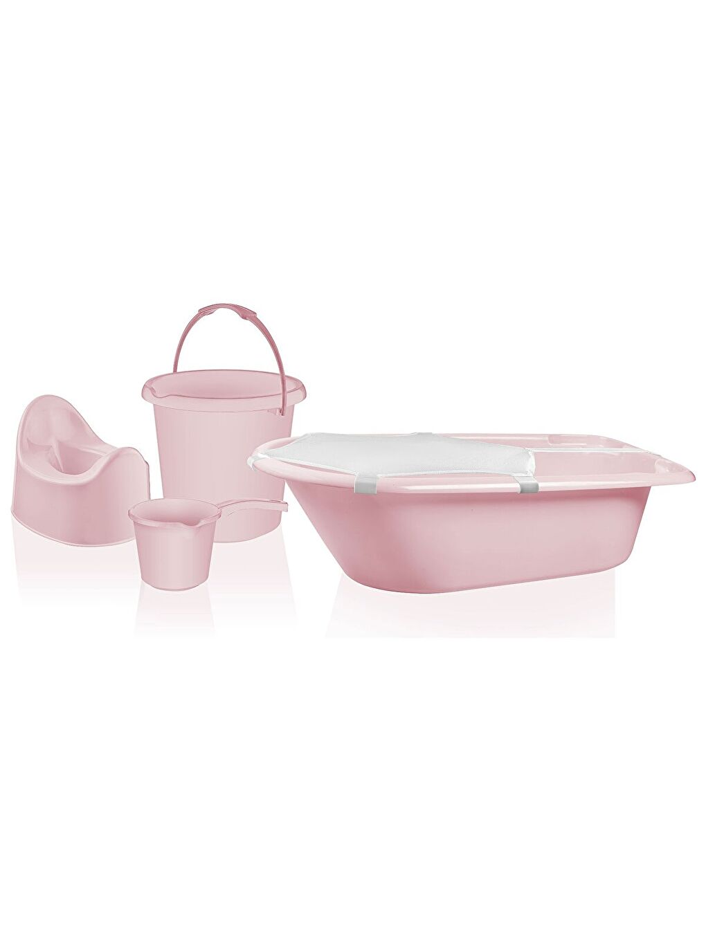 5'li Banyo Tuvalet Seti Pembe