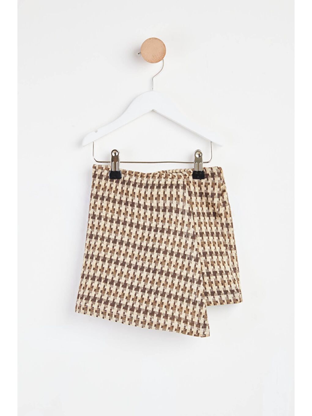 Bej Kız Çocuk Vizon Etek Görünümlü Şort - 25072