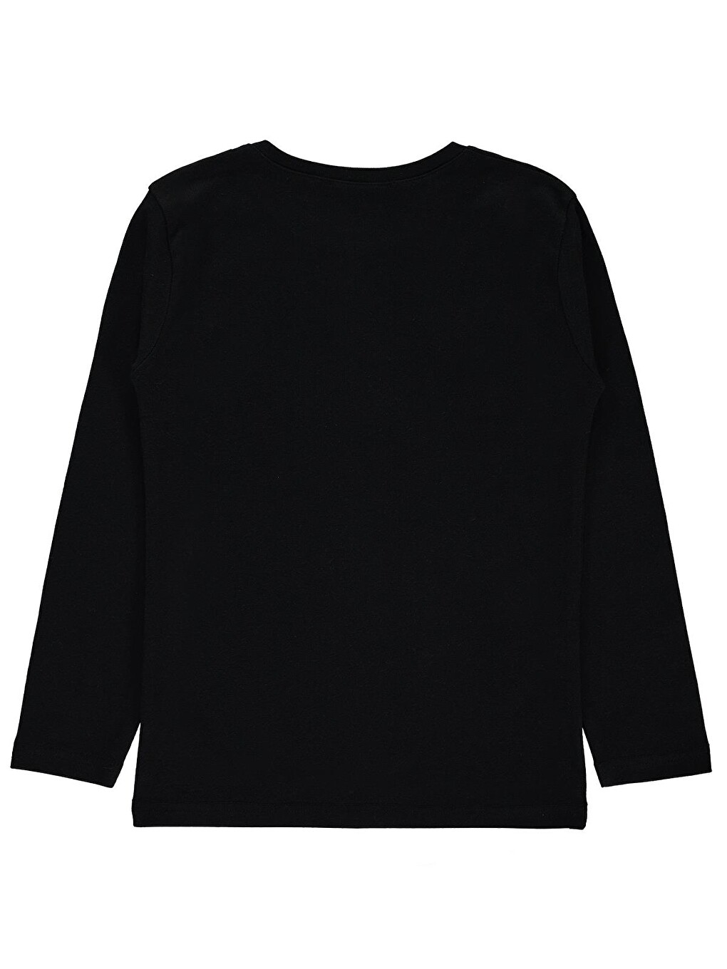 6005 Boys Basic 6-9 Yaş Sweat - Siyah-1