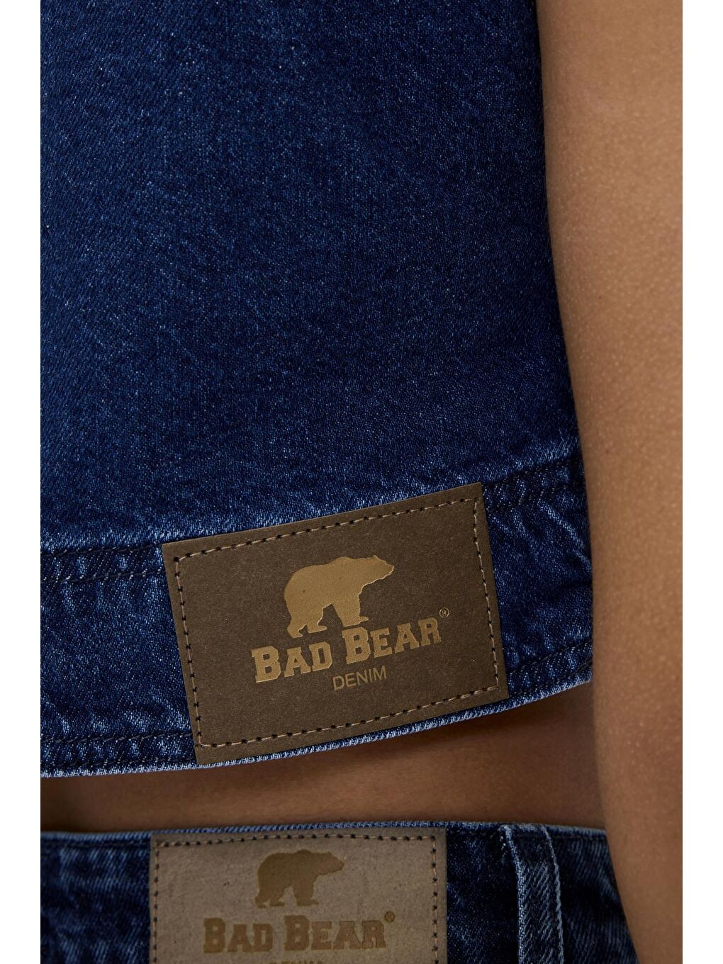 Bad Bear İndigo Veronica İndigo Mavi Kadın Denim Crop - 3