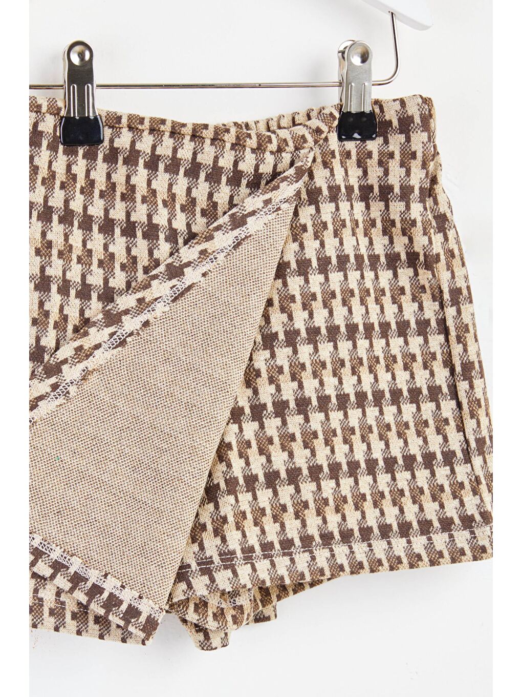 Bej Kız Çocuk Vizon Etek Görünümlü Şort - 25072-1